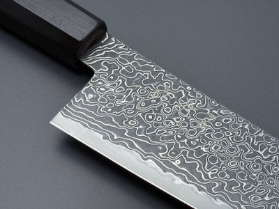 Hatsukokoro Ryuhyo SG2 Kurozome Damascus Santoku