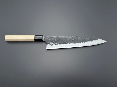 Naoki Mazaki White #2 Kurouchi Nashiji Gyuto 240mm