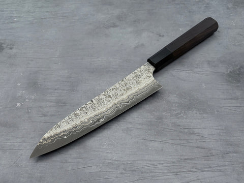 Hatsukokoro Coreless Blue #2 / White #2 Damascus Gyuto 210mm