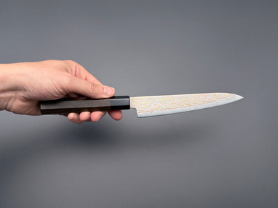 Hatsukokoro Hinotori V-Toku2 Rainbow Damascus Petty 150mm
