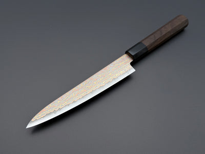 Hatsukokoro Hinotori V-Toku2 Rainbow Damascus Petty 150mm