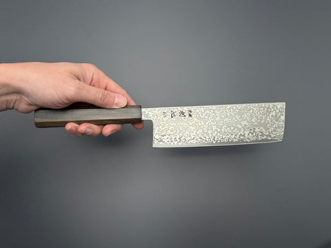 Hatsukokoro Hikari SLD Kurozome Damascus Nakiri
