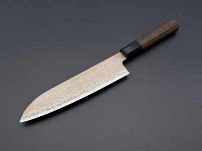 Hatsukokoro Hinotori V-Toku2 Rainbow Damascus Santoku