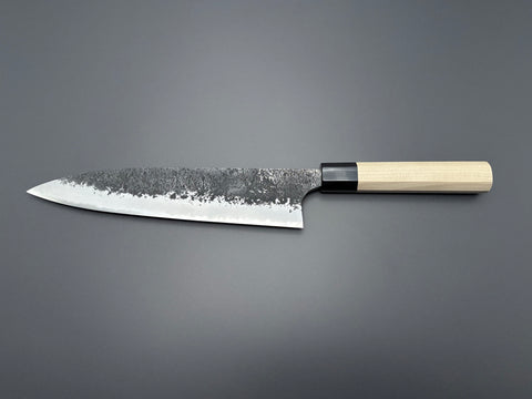 Naoki Mazaki White #2 Kurouchi Nashiji Gyuto 240mm