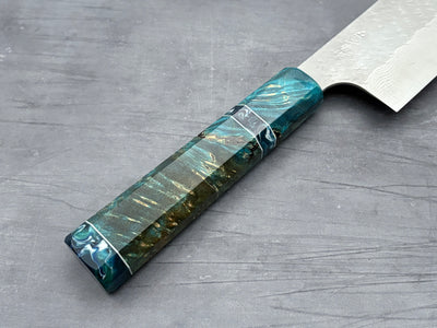 Nigara Hamono SG STRIX Damascus Nakiri x Letshandlethis