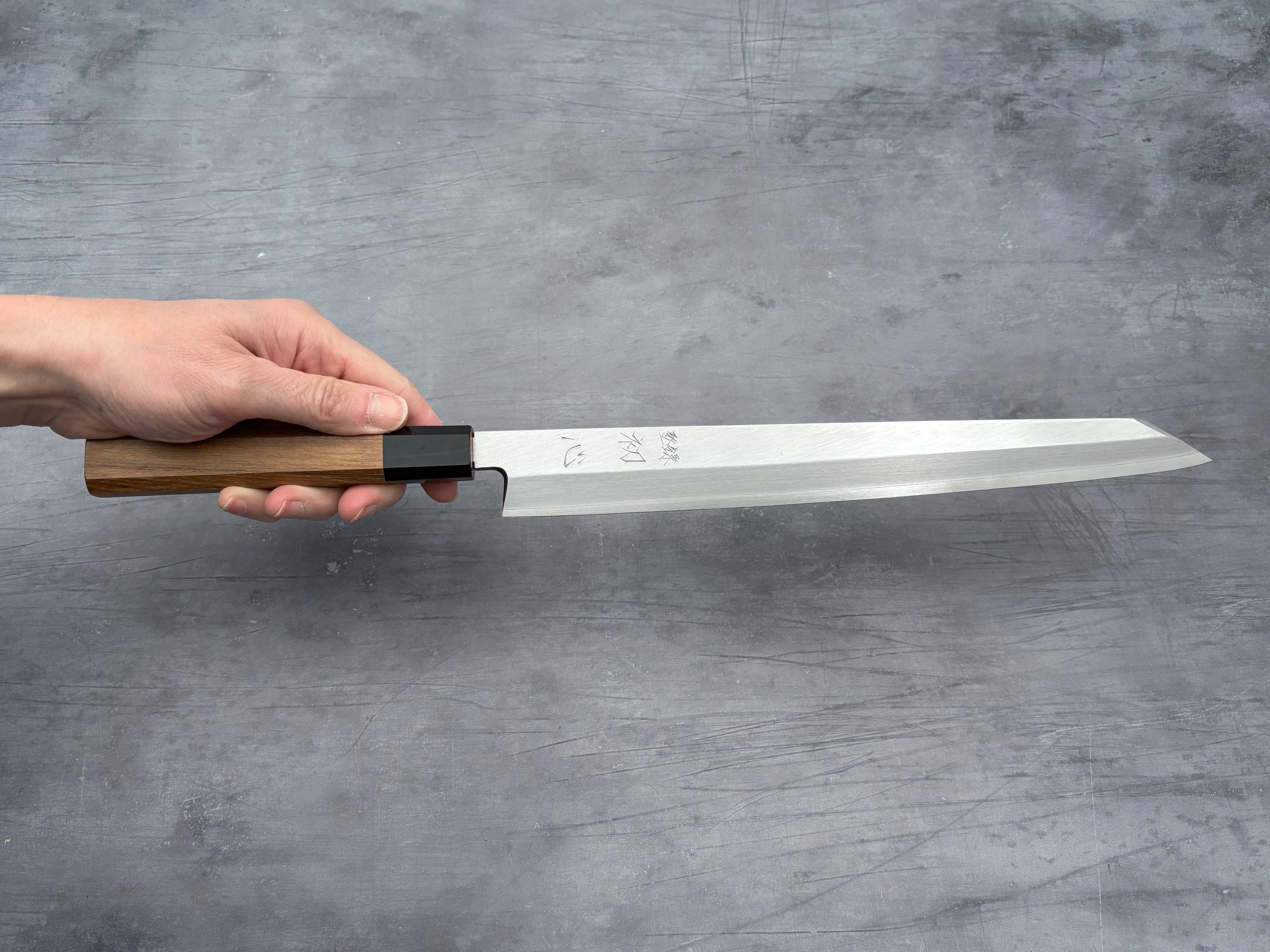 Hatsukokoro Shirasagi Ginsan Kiritsuke Yanagiba 300mm