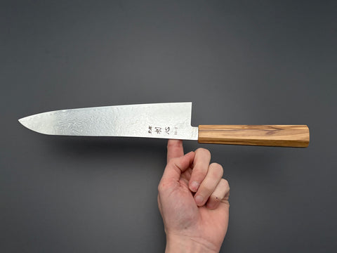 Hatsukokoro Ryuhyo SG2 Mirror Damascus Gyuto 240mm