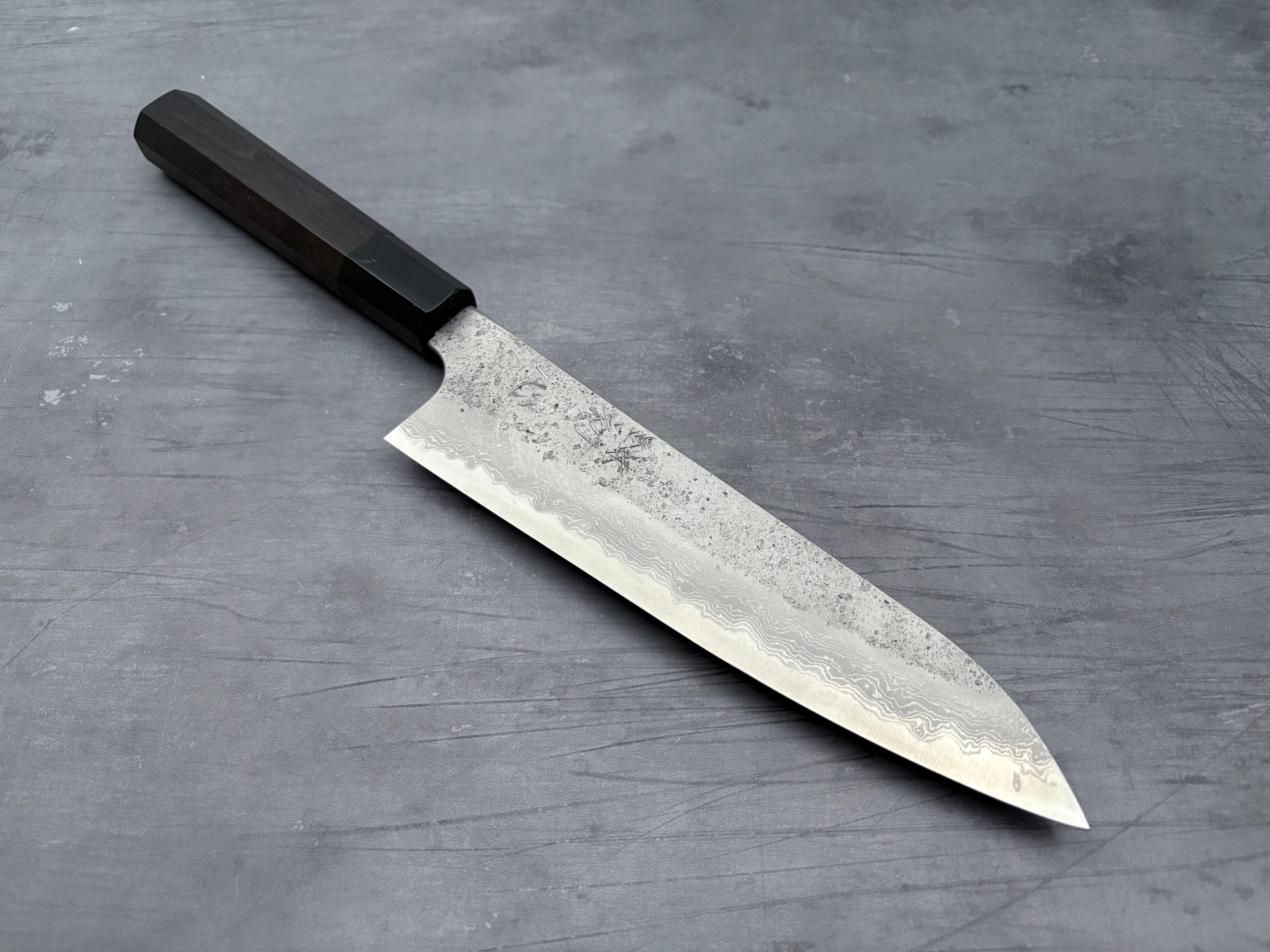 Hatsukokoro Ryusui Blue #2 Damascus Gyuto 210mm