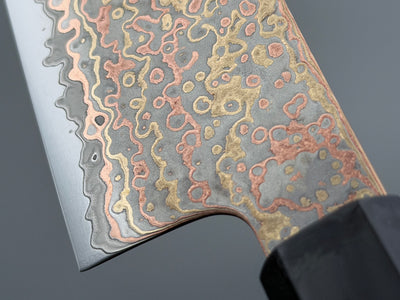 Hatsukokoro Hinotori V-Toku2 Rainbow Damascus Santoku