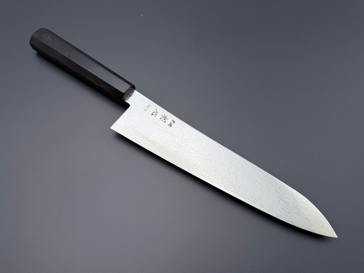 Hatsukokoro Ryuhyo SG2 Mirror Damascus Gyuto 240mm