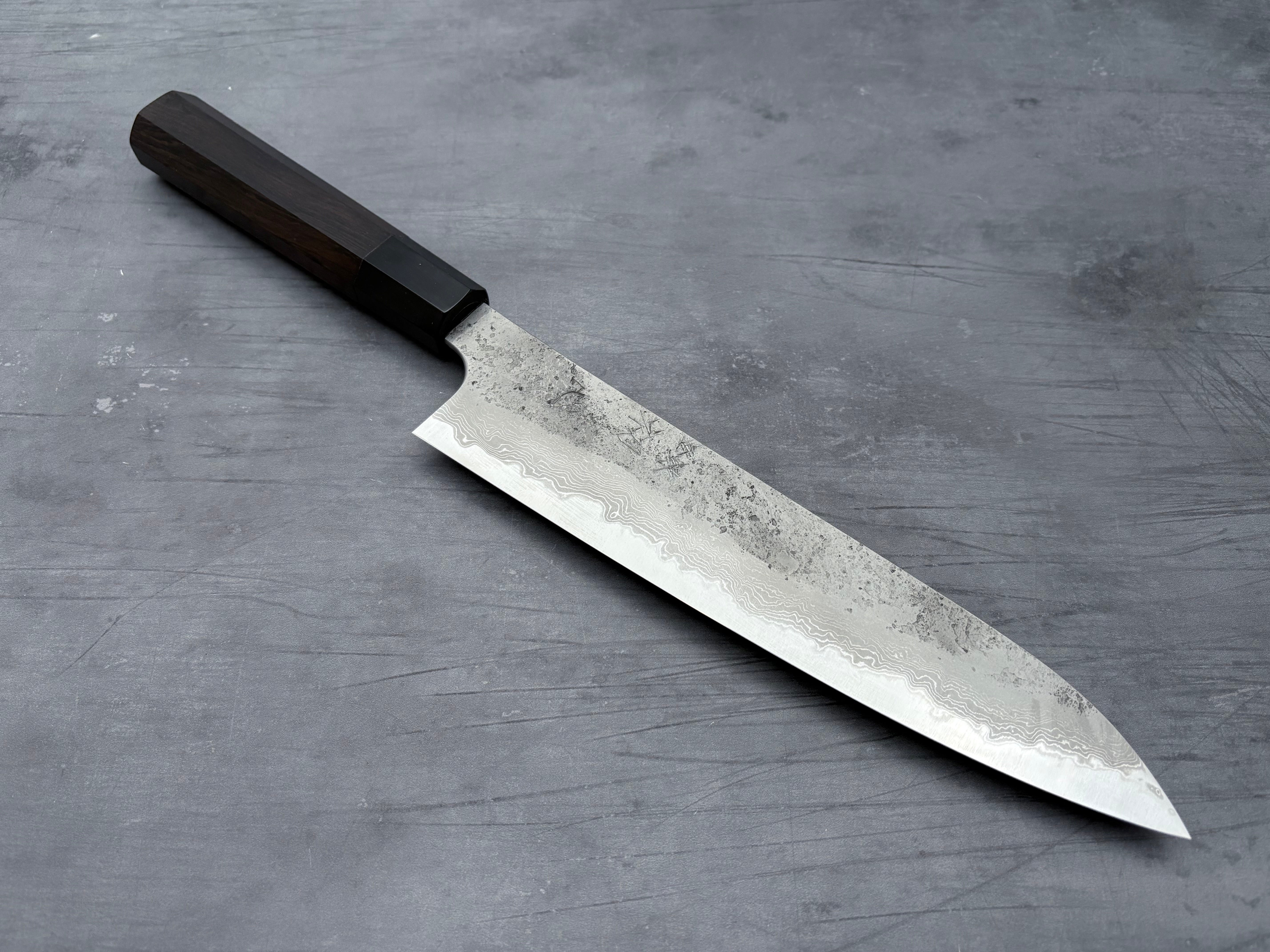 Hatsukokoro Ryusui Blue #2 Damascus Gyuto 240mm