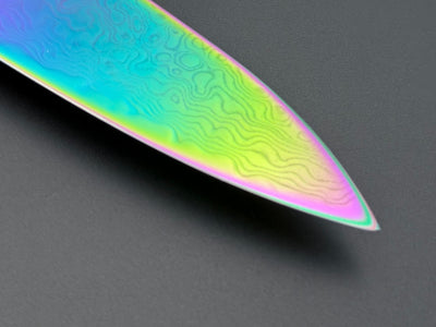 Hatsukokoro Ryuhyo SG2 Rainbow Damascus Petty 150mm