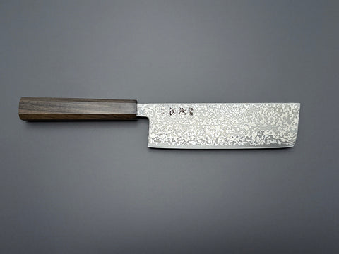 Hatsukokoro Hikari SLD Kurozome Damascus Nakiri