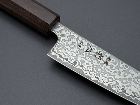 Hatsukokoro Hikari SLD Kurozome Damascus Petty 130mm
