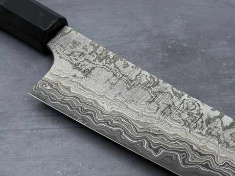 Hatsukokoro Coreless Blue #2 / White #2 Damascus Gyuto 210mm