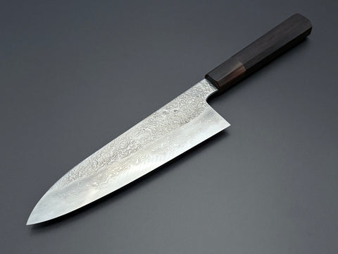 Masuda Yoshihide Blue #1 Damascus Santoku 195mm