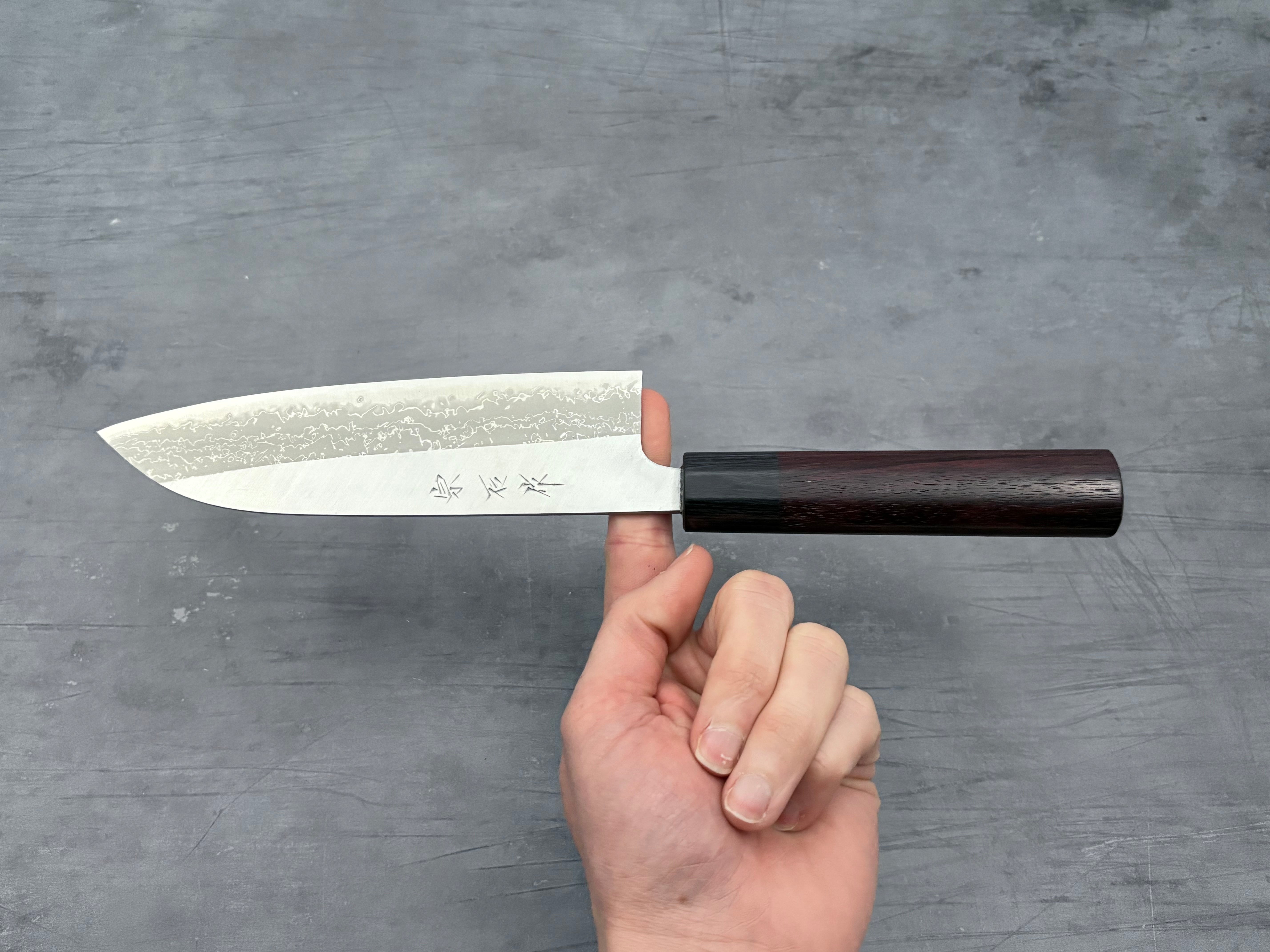 Muneishi Aogami Damascus Santoku