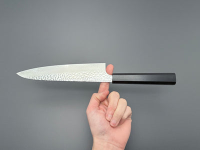 Hatsukokoro VG10 Damascus Tsuchime Gyuto 210mm