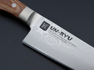 Shimomura Un-Ryu VG10 Damascus Santoku