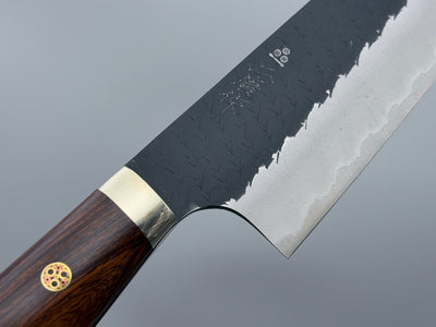 Nigara Hamono SG2 Kurouchi Tsuchime Ironwood Gyuto 210mm