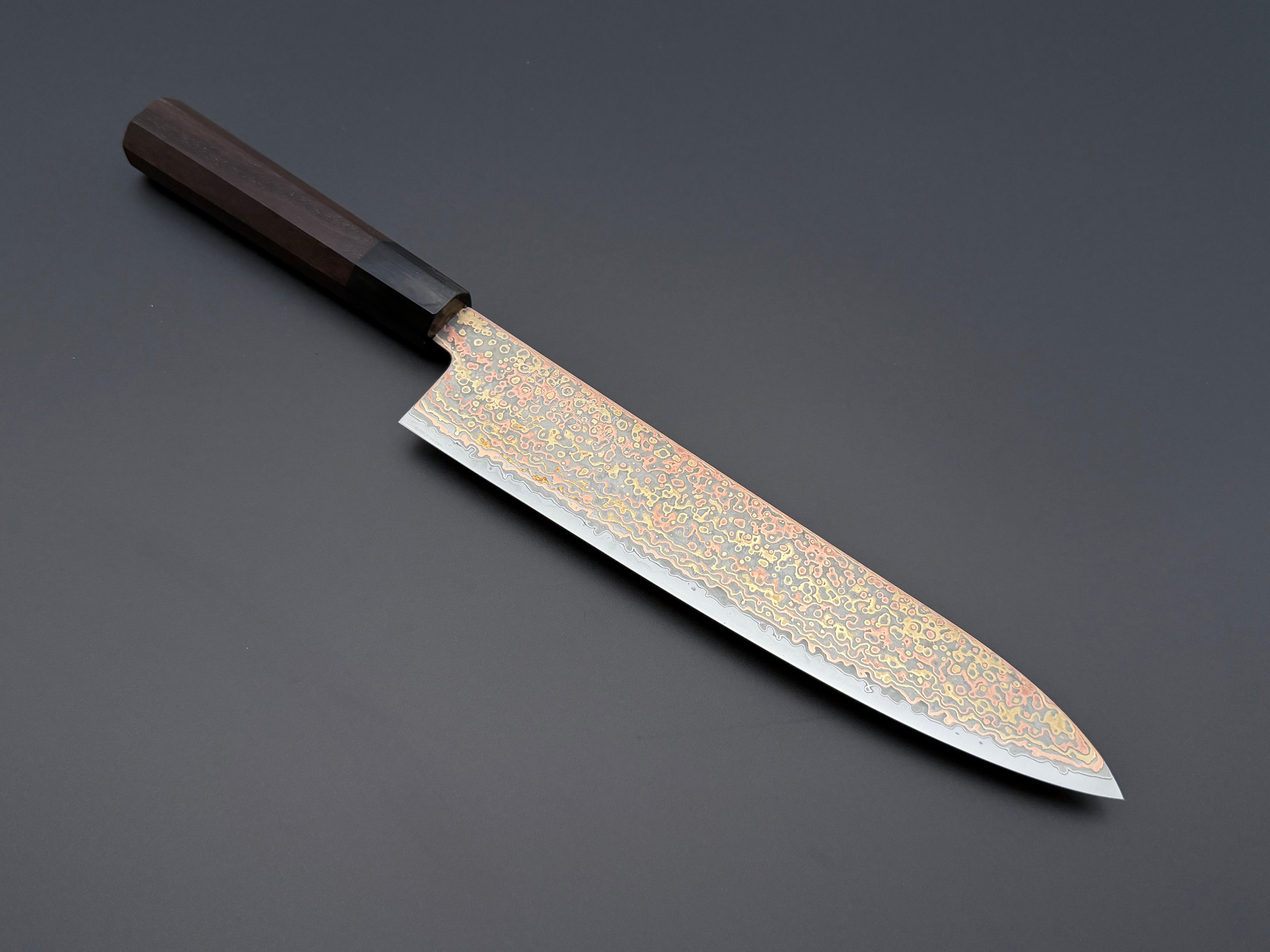 Hatsukokoro Hinotori V-Toku2 Rainbow Damascus Gyuto 240mm