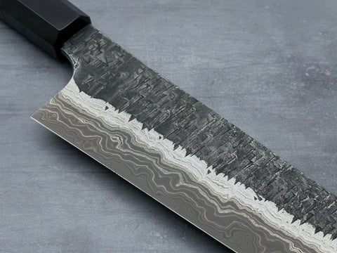 Hatsukokoro Coreless Blue #2 / White #2 Damascus Gyuto 210mm