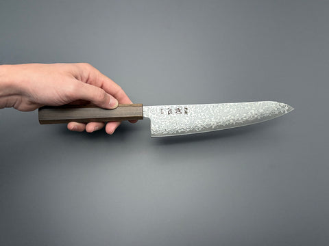 Hatsukokoro Hikari SLD Kurozome Damascus Gyuto 195mm