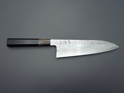 Masuda Yoshihide Blue #1 Damascus Santoku 195mm