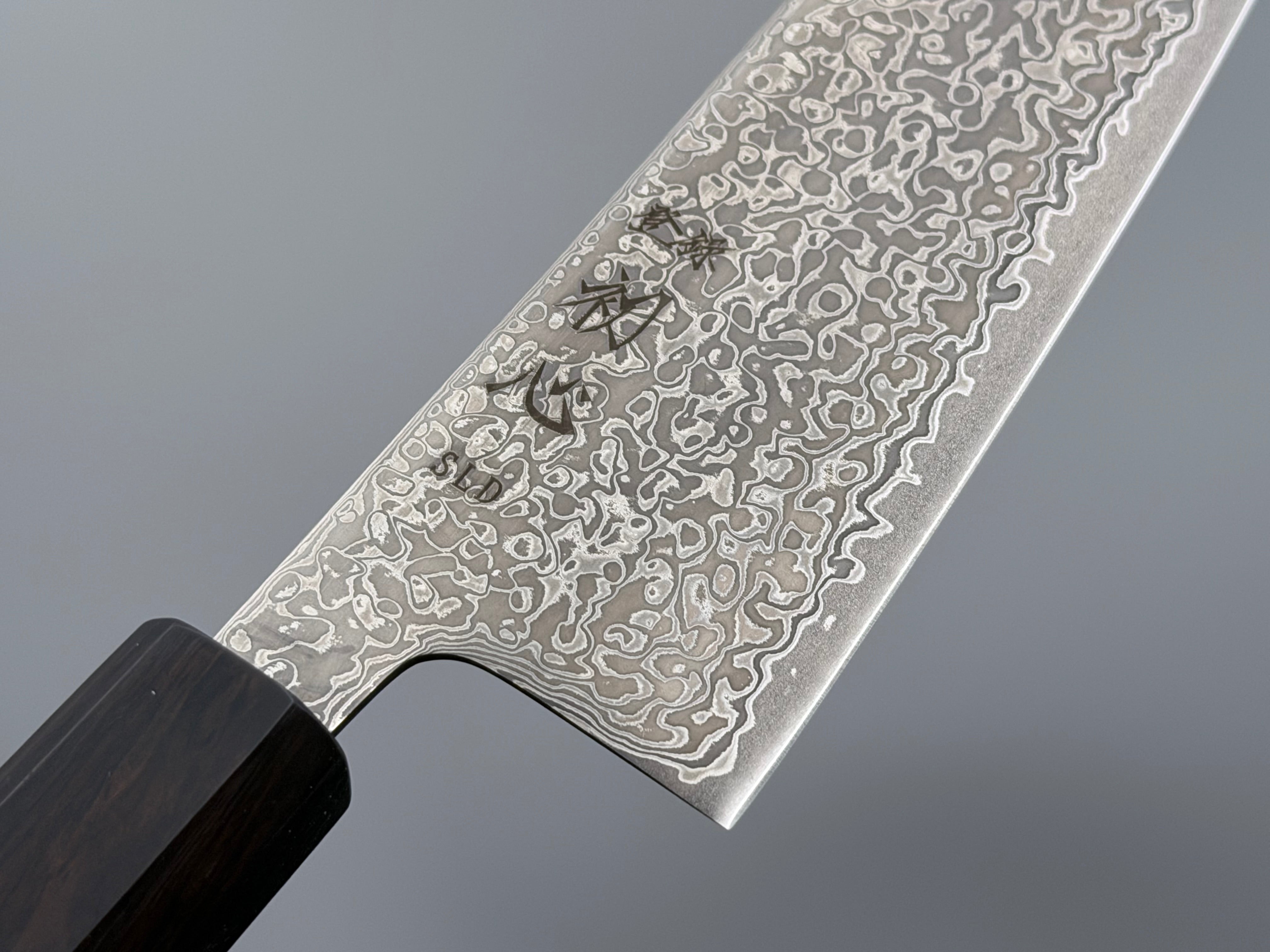 Hatsukokoro Hikari SLD Kurozome Damascus Santoku