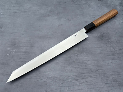 Hatsukokoro Shirasagi Ginsan Kiritsuke Yanagiba 300mm