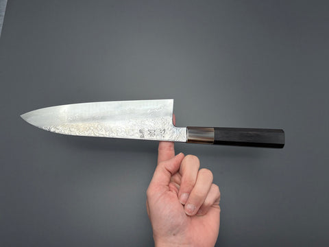 Masuda Yoshihide Blue #1 Damascus Santoku 195mm