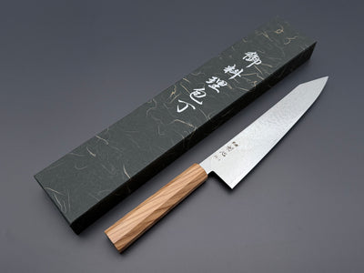 Hatsukokoro Ryuhyo SG2 Mirror Damascus Kiritsuke Gyuto 240mm