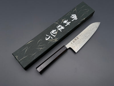 Hatsukokoro Hikari SLD Kurozome Damascus Santoku