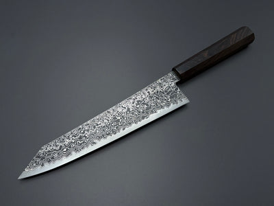 Hatsukokoro Ryuhyo SG2 Damascus Kiritsuke Gyuto 240mm