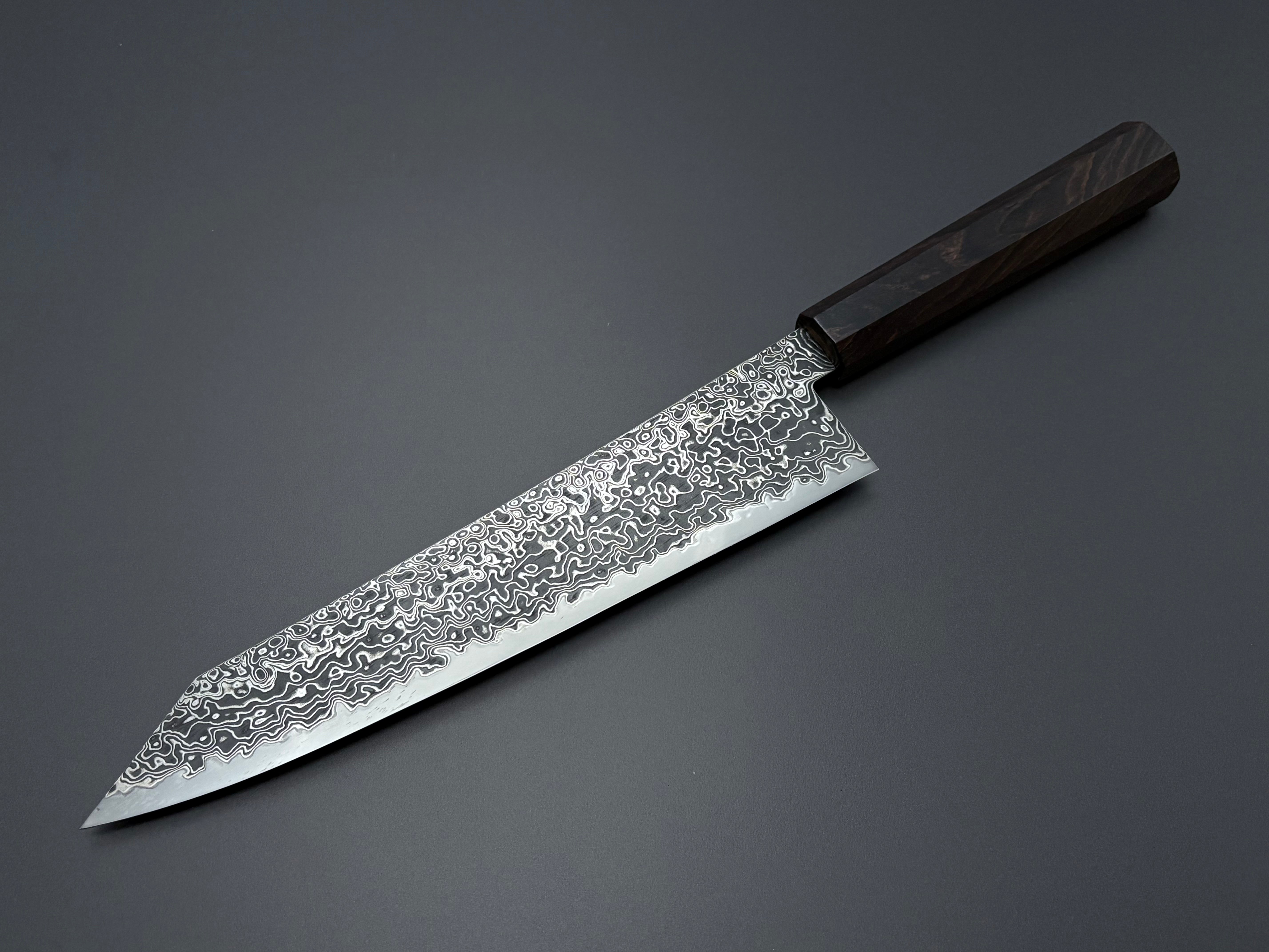 Hatsukokoro Ryuhyo SG2 Damascus Kiritsuke Gyuto 240mm