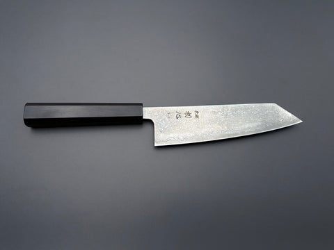 Hatsukokoro Hikari SLD Kurozome Damascus Kiritsuke Santoku