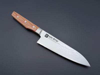 Shimomura Un-Ryu VG10 Damascus Santoku