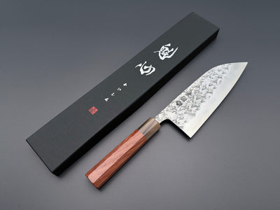 Kisuke Manaka Blue #2 Tsuchime Migaki Santoku