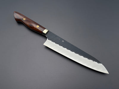 Nigara Hamono SG2 Kurouchi Tsuchime Ironwood Gyuto 210mm