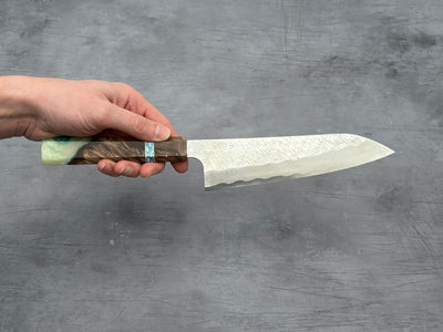 Nigara Hamono SG STRIX Damascus Gyuto 210mm x Letshandlethis