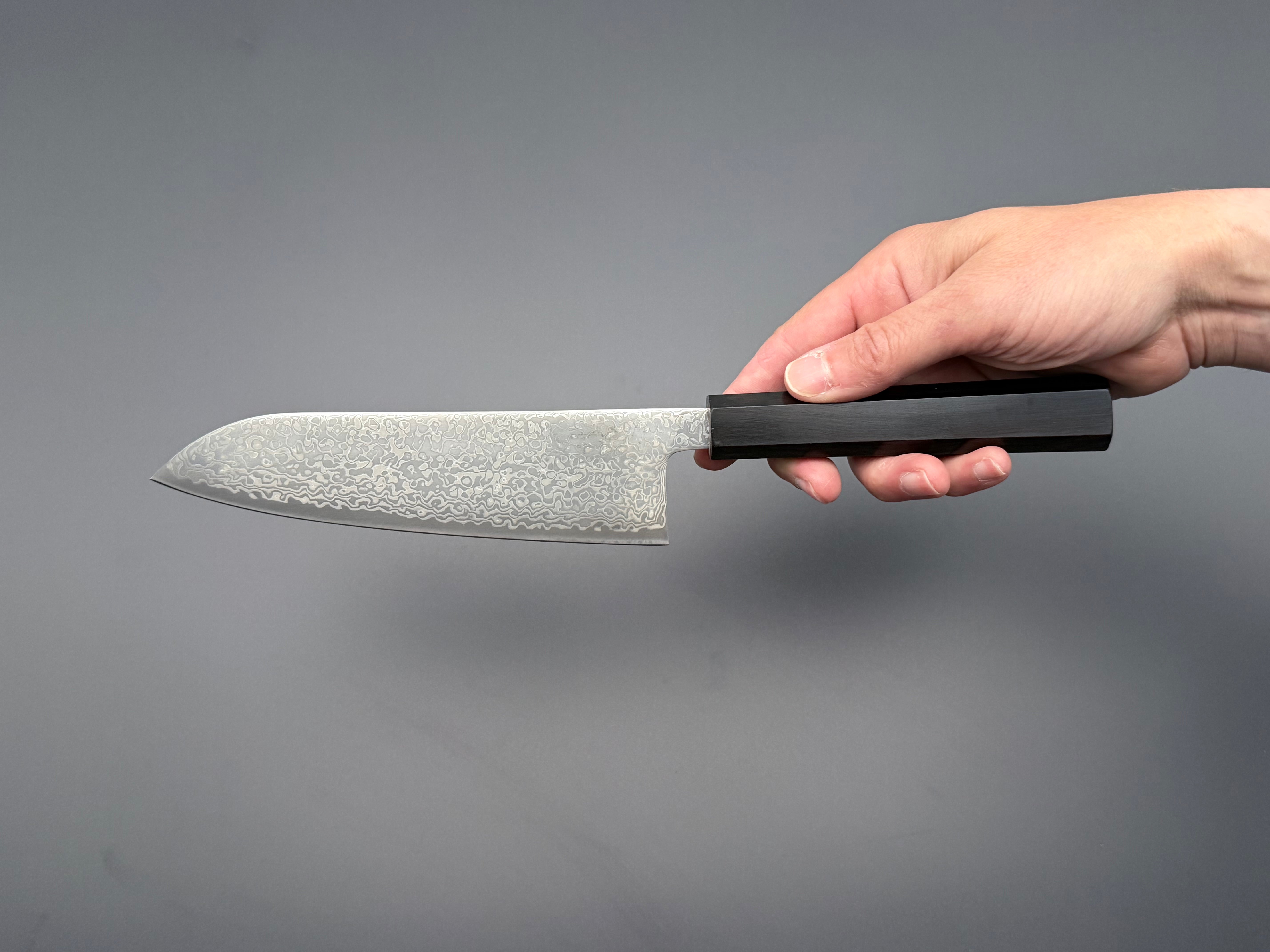 Hatsukokoro Hikari SLD Kurozome Damascus Santoku