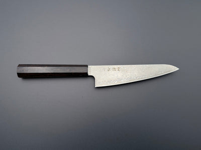 Hatsukokoro Hikari SLD Kurozome Damascus Ko-Santoku 150mm