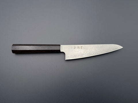 Hatsukokoro Hikari SLD Kurozome Damascus Ko-Santoku 150mm