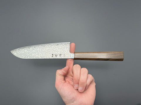 Hatsukokoro Hikari SLD Kurozome Damascus Santoku