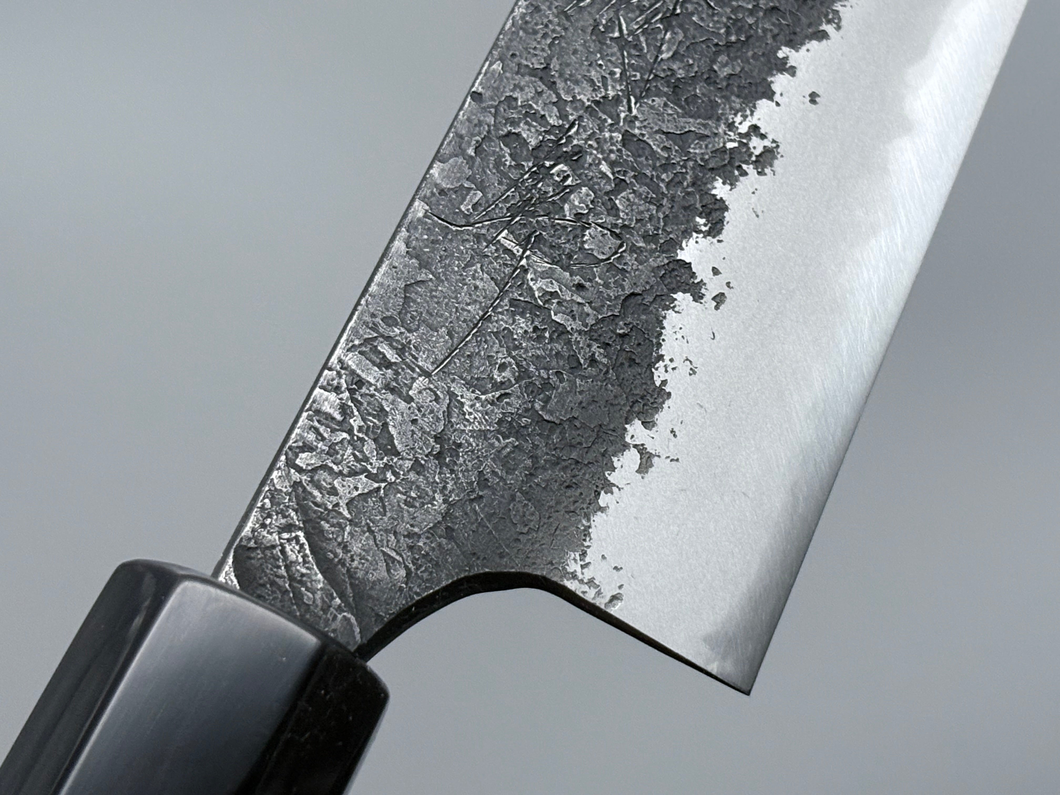 Naoki Mazaki White #2 Kurouchi Nashiji Sujihiki 300mm