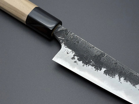 Naoki Mazaki White #2 Kurouchi Nashiji Petty 135mm