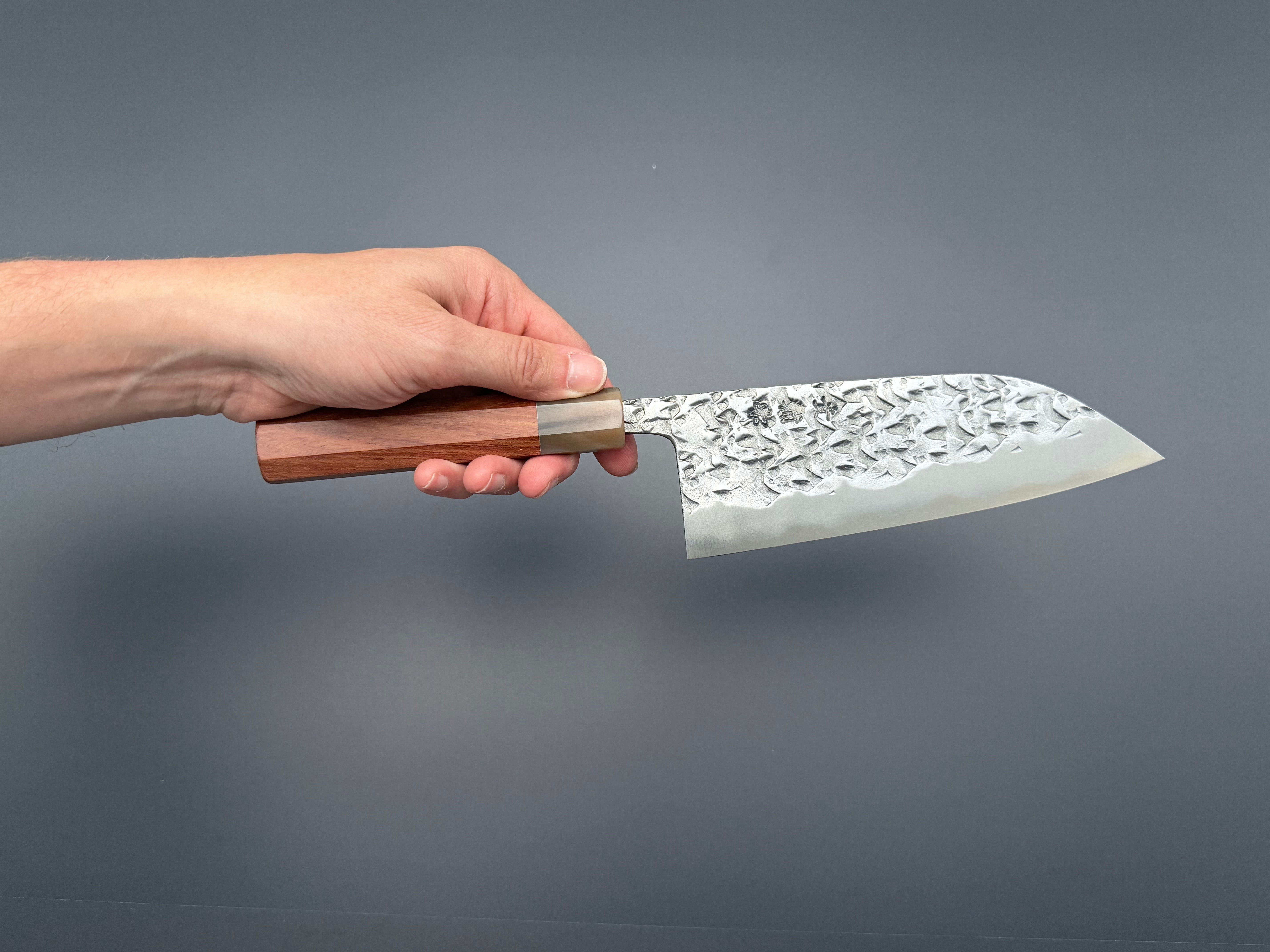 Kisuke Manaka Blue #2 Tsuchime Migaki Santoku