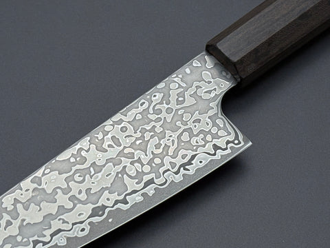 Hatsukokoro Hikari SLD Kurozome Damascus Ko-Santoku 150mm