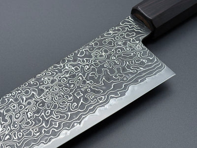 Hatsukokoro Ryuhyo SG2 Kurozome Damascus Santoku