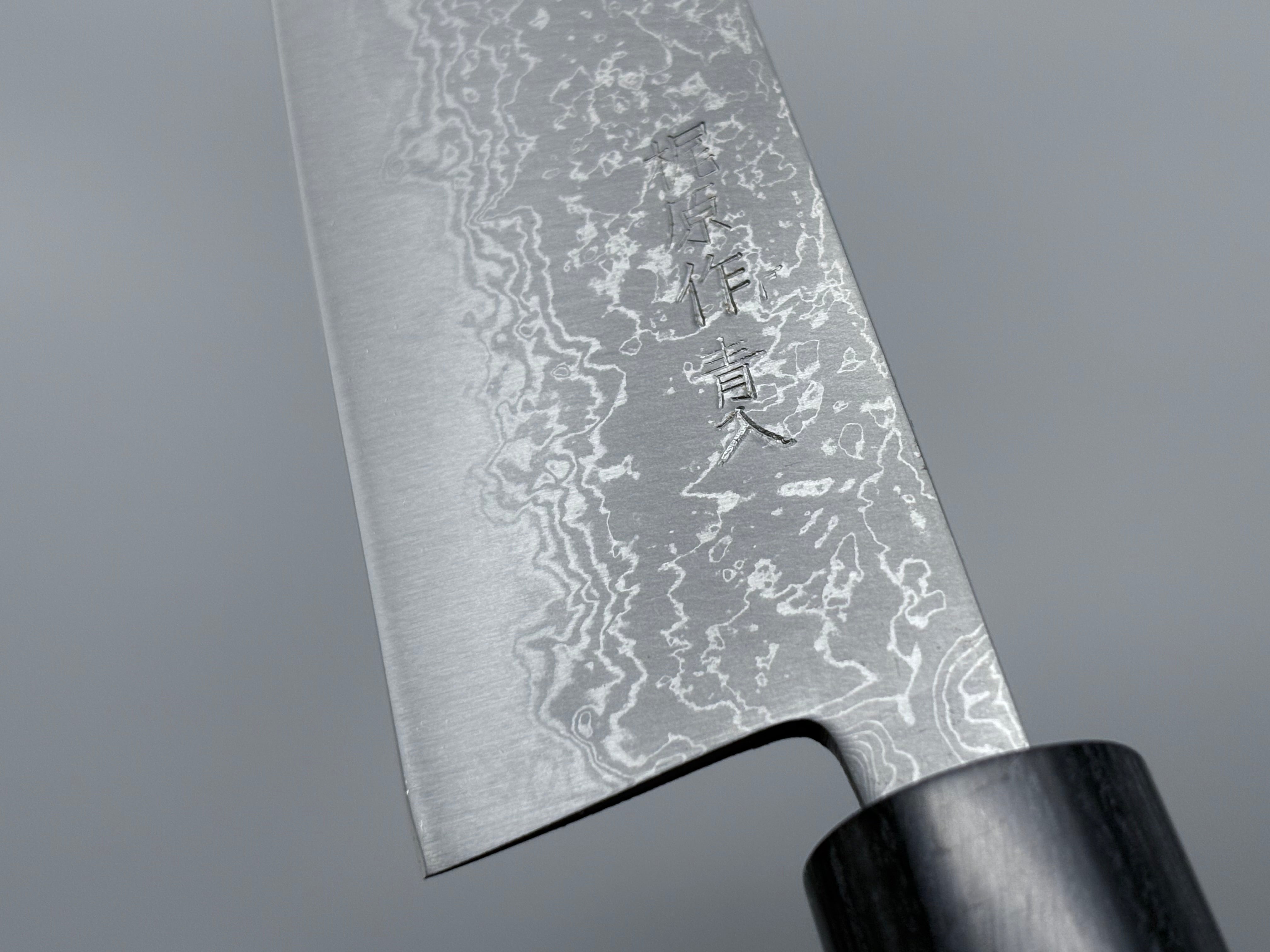 Tsutomu Kajiwara Blue #2 Damascus Gyuto 180mm